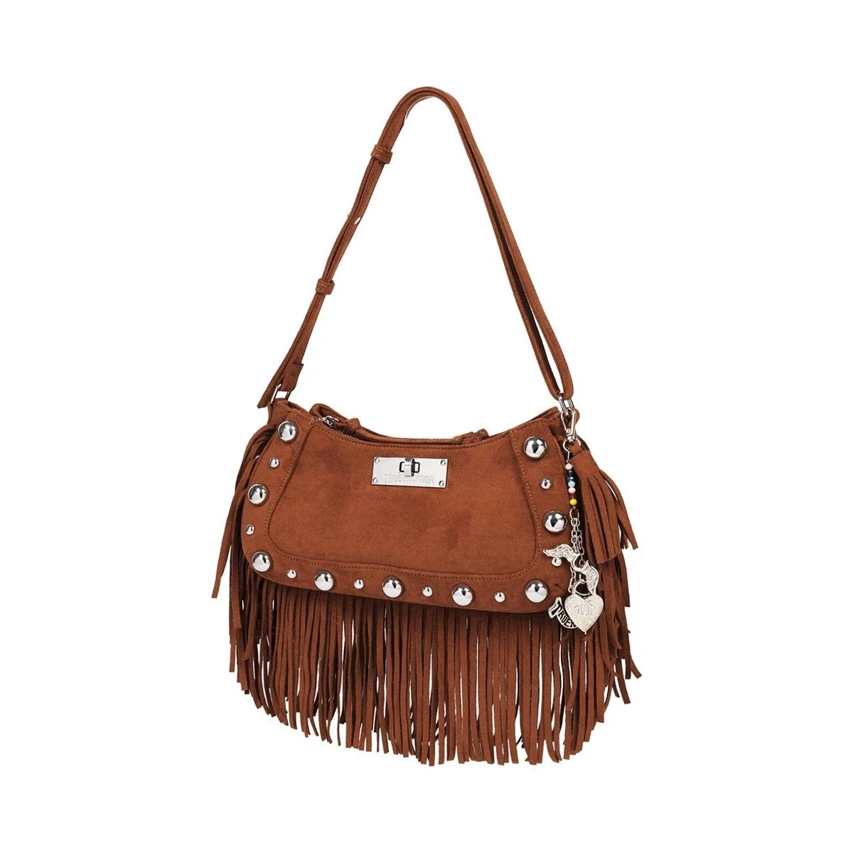 Bolso Hobo con Flecos y Tachuelas - imagen 3