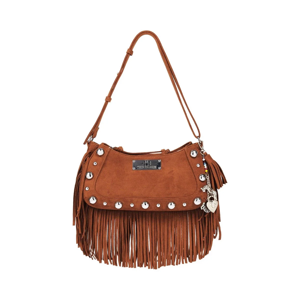 Bolso Hobo con Flecos y Tachuelas