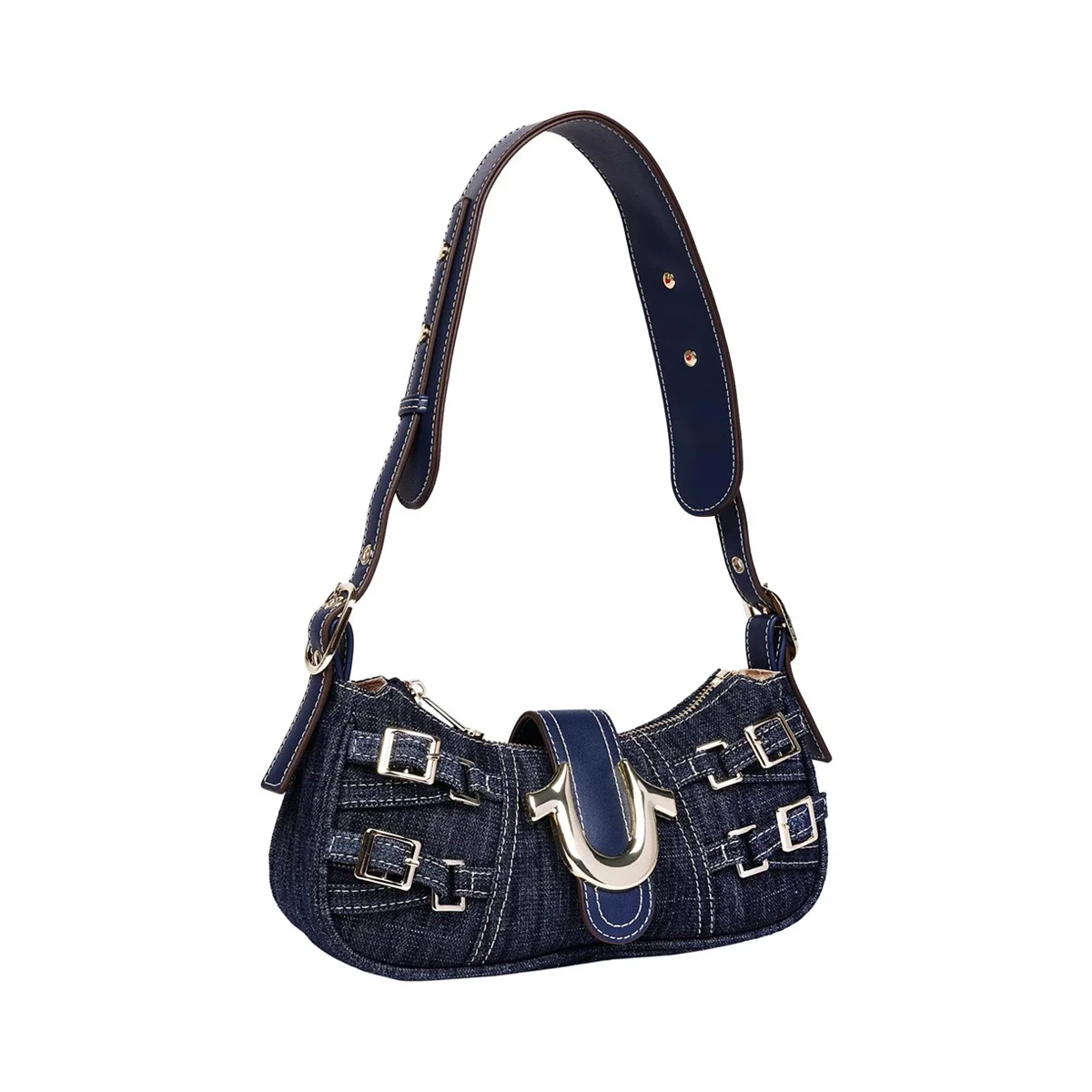 Bolso de Hombro en Denim