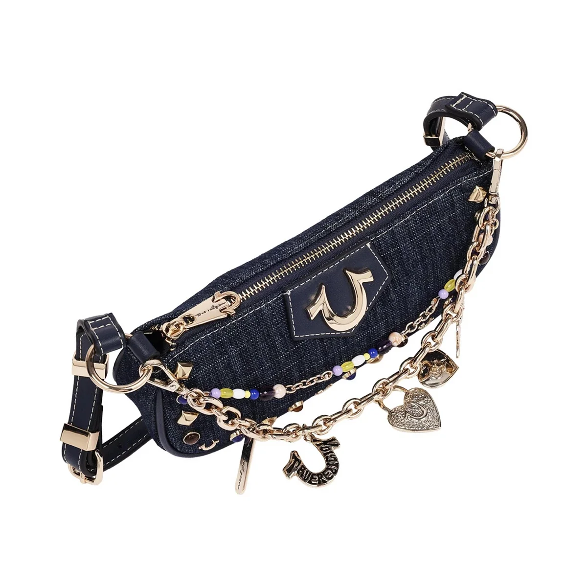 Bolso de Hombro Chain and Studs en Denim - imagen 5