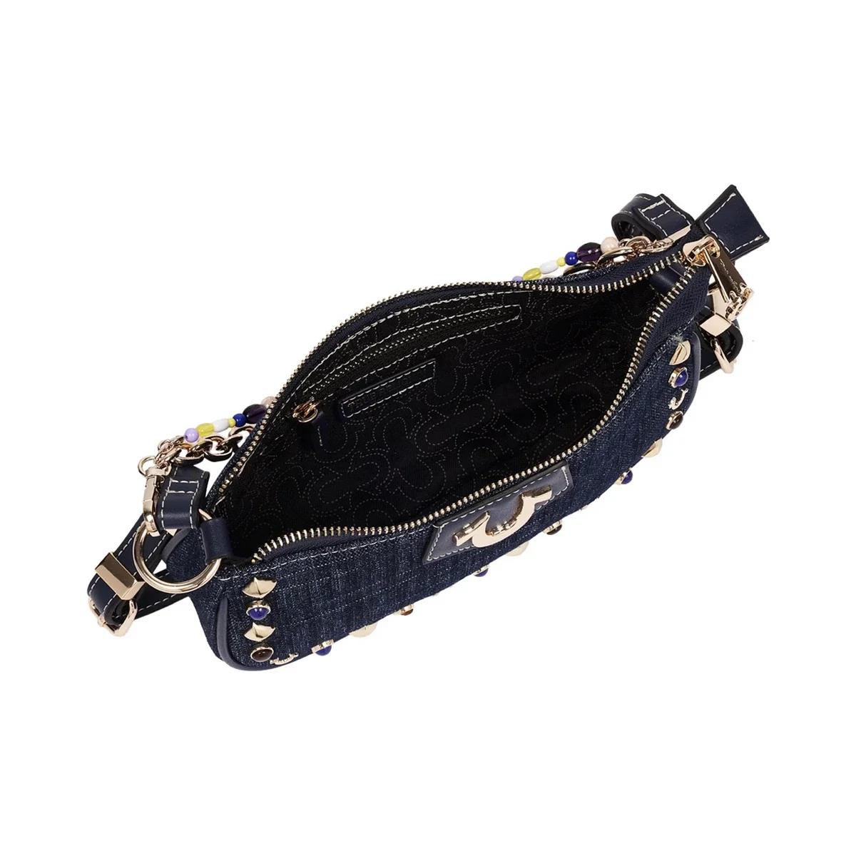 Bolso de Hombro Chain and Studs en Denim - imagen 6
