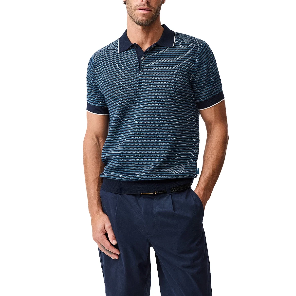 Camisa Polo de Punto Oyster Island