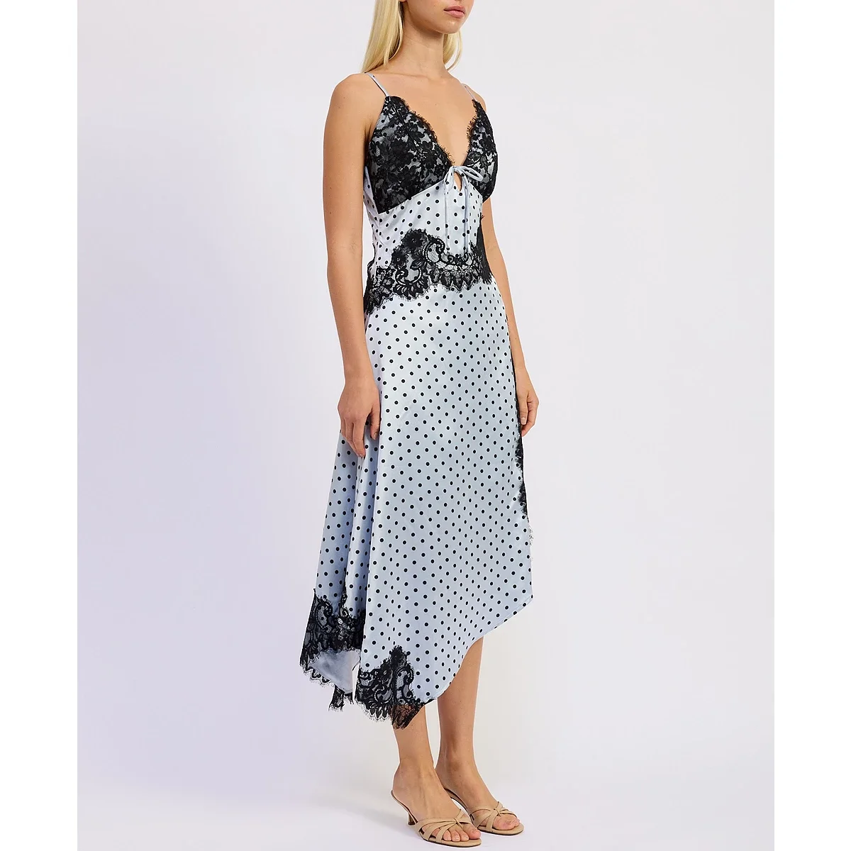 Vestido Maxi Asimétrico Hazel con Cuello en V - imagen 2