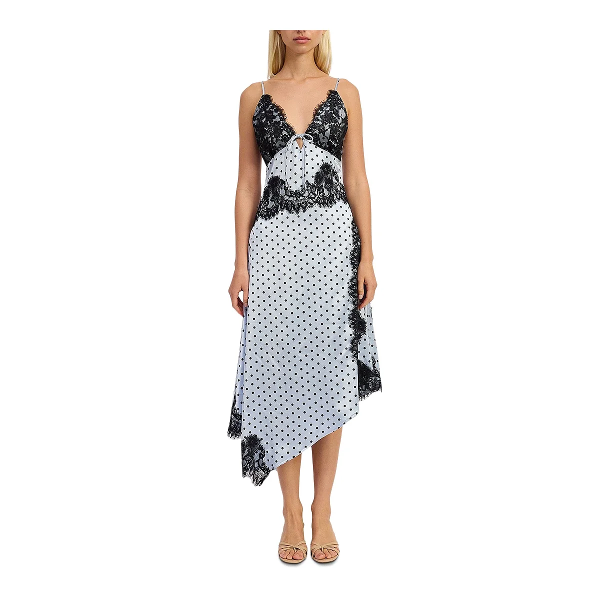 Vestido Maxi Asimétrico Hazel con Cuello en V