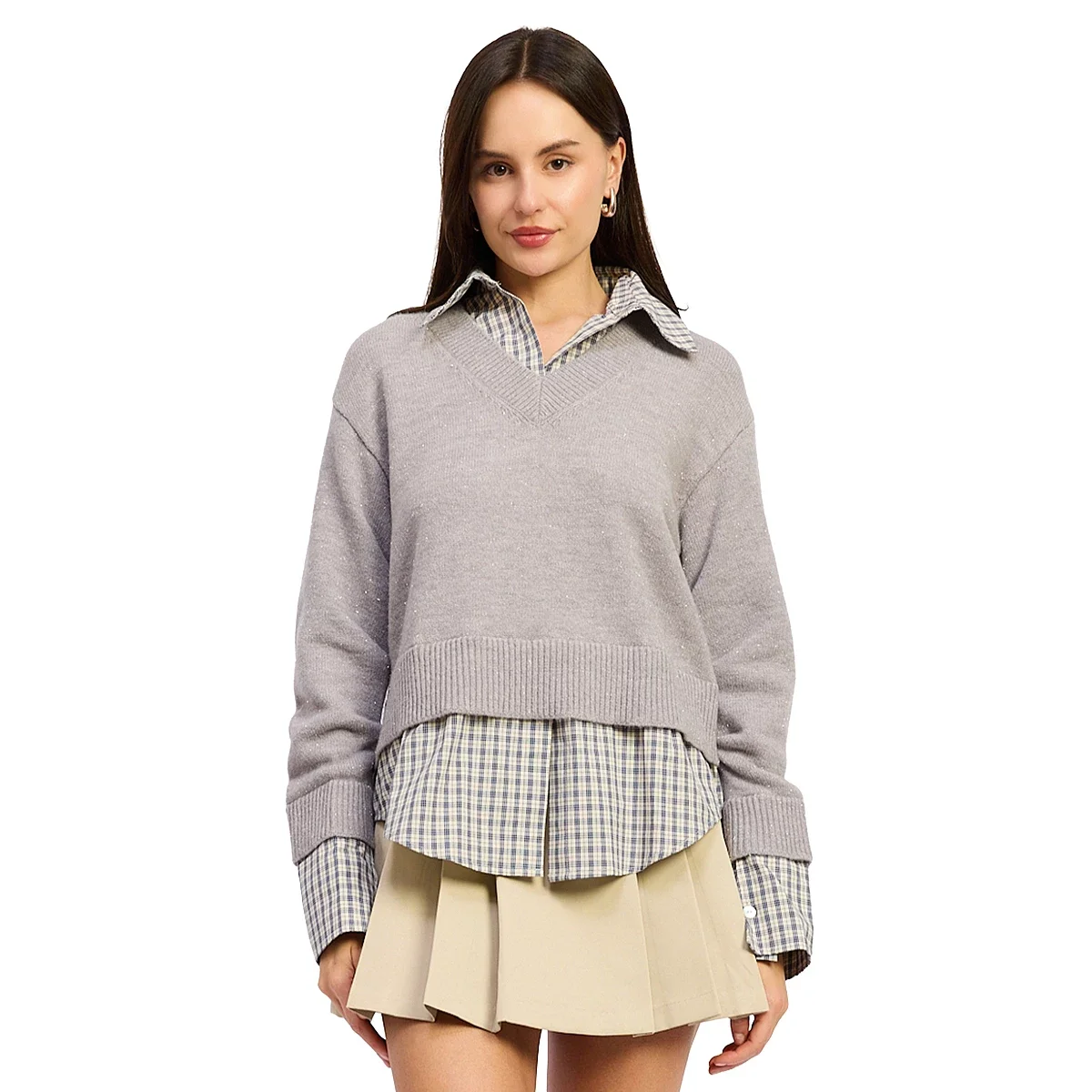 Suéter Annie con Cuello y Manga Larga