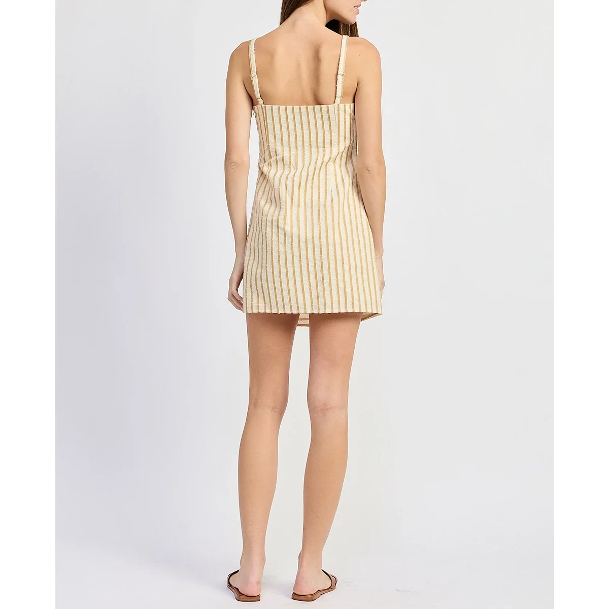 Minivestido Bodycon sin Mangas con Cuello Redondo - imagen 2