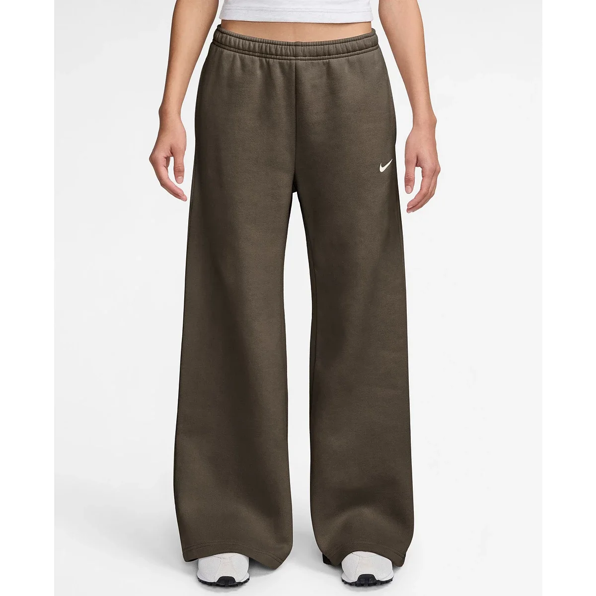 Pantalones Studio Fleece de Tiro Medio