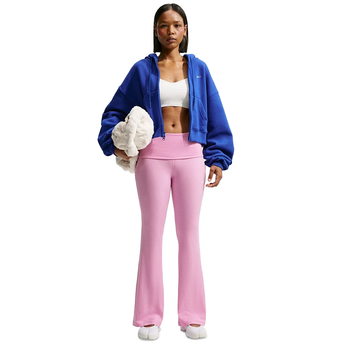 Pantalon Acanalado Chill Knit de Tiro Medio
