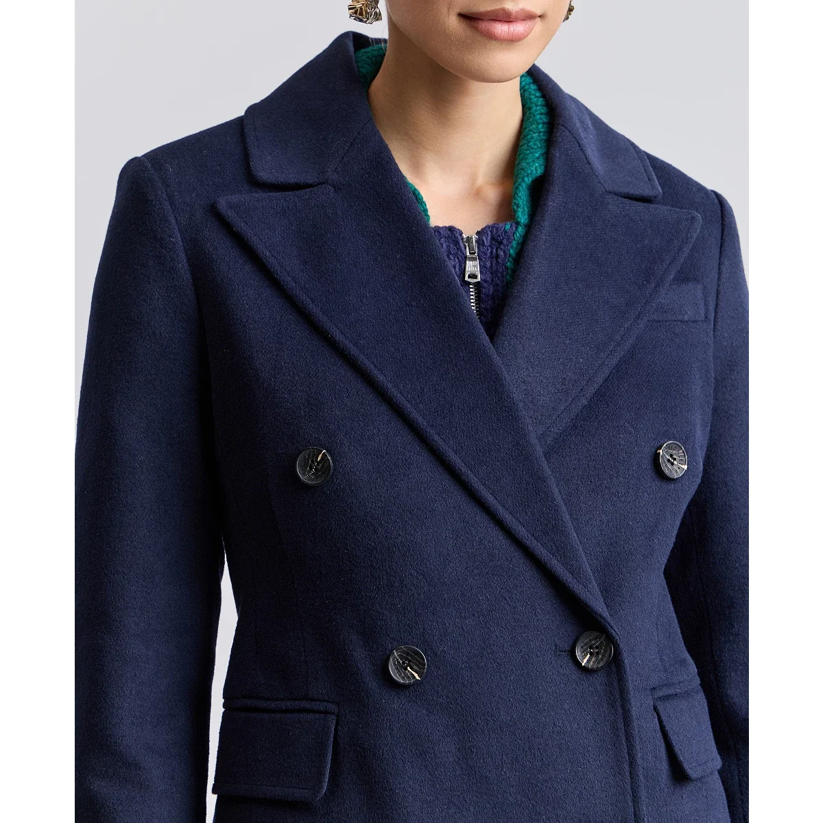 Blazer cruzado a cuadros - imagen 5