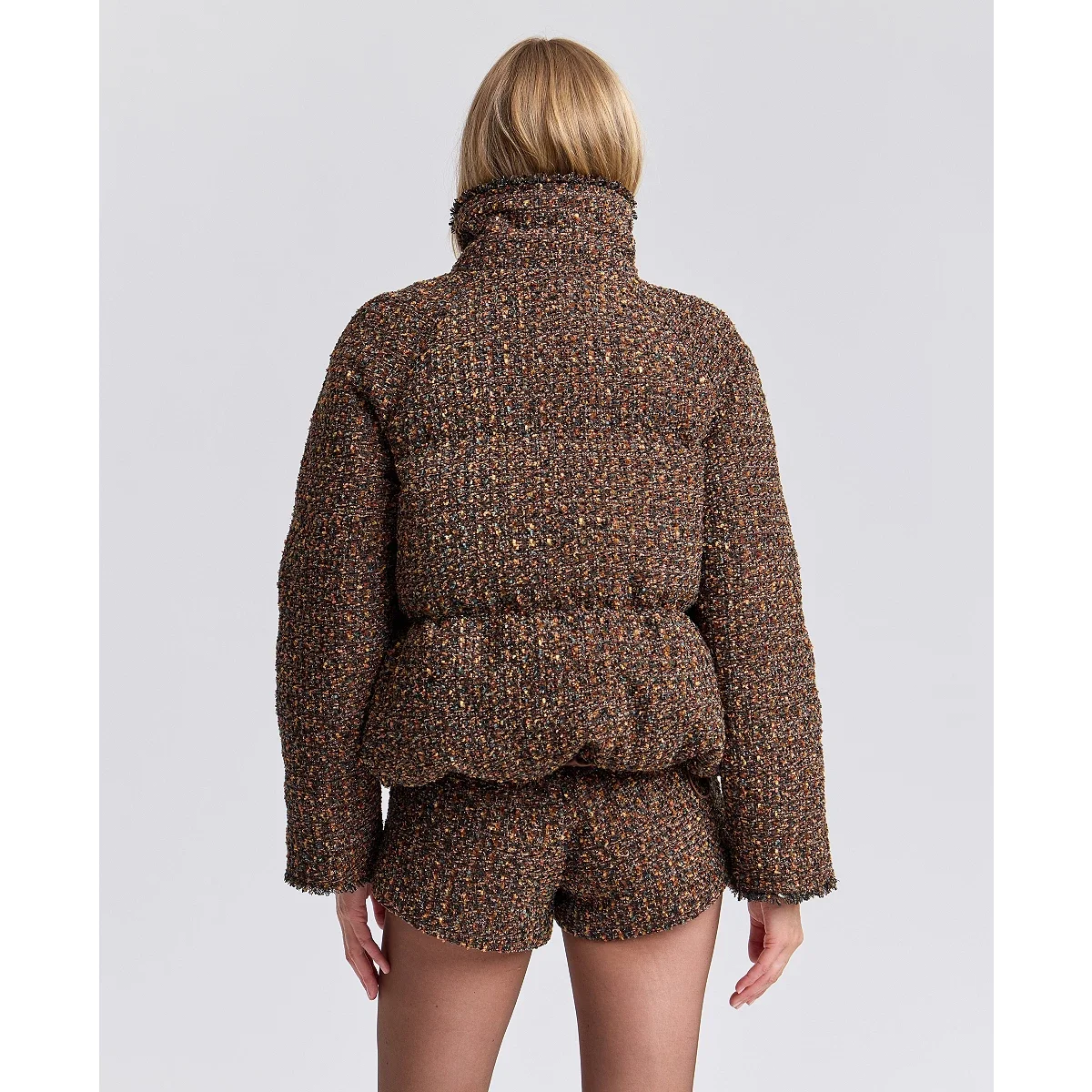 Chaqueta Puffer de Cuello Alto Raglan - imagen 7