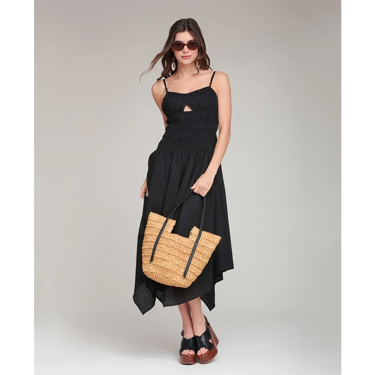 Vestido Midi Asimétrico de Lino - imagen 3