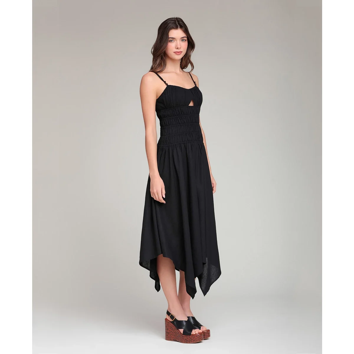 Vestido Midi Asimétrico de Lino - imagen 4