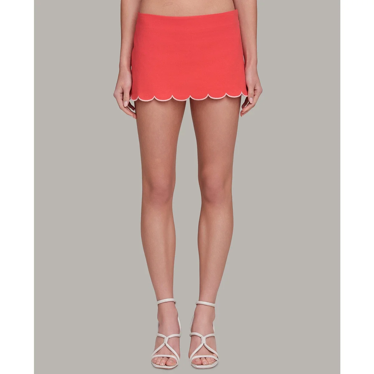 Minifalda con Short y Borde Ondulado - imagen 3