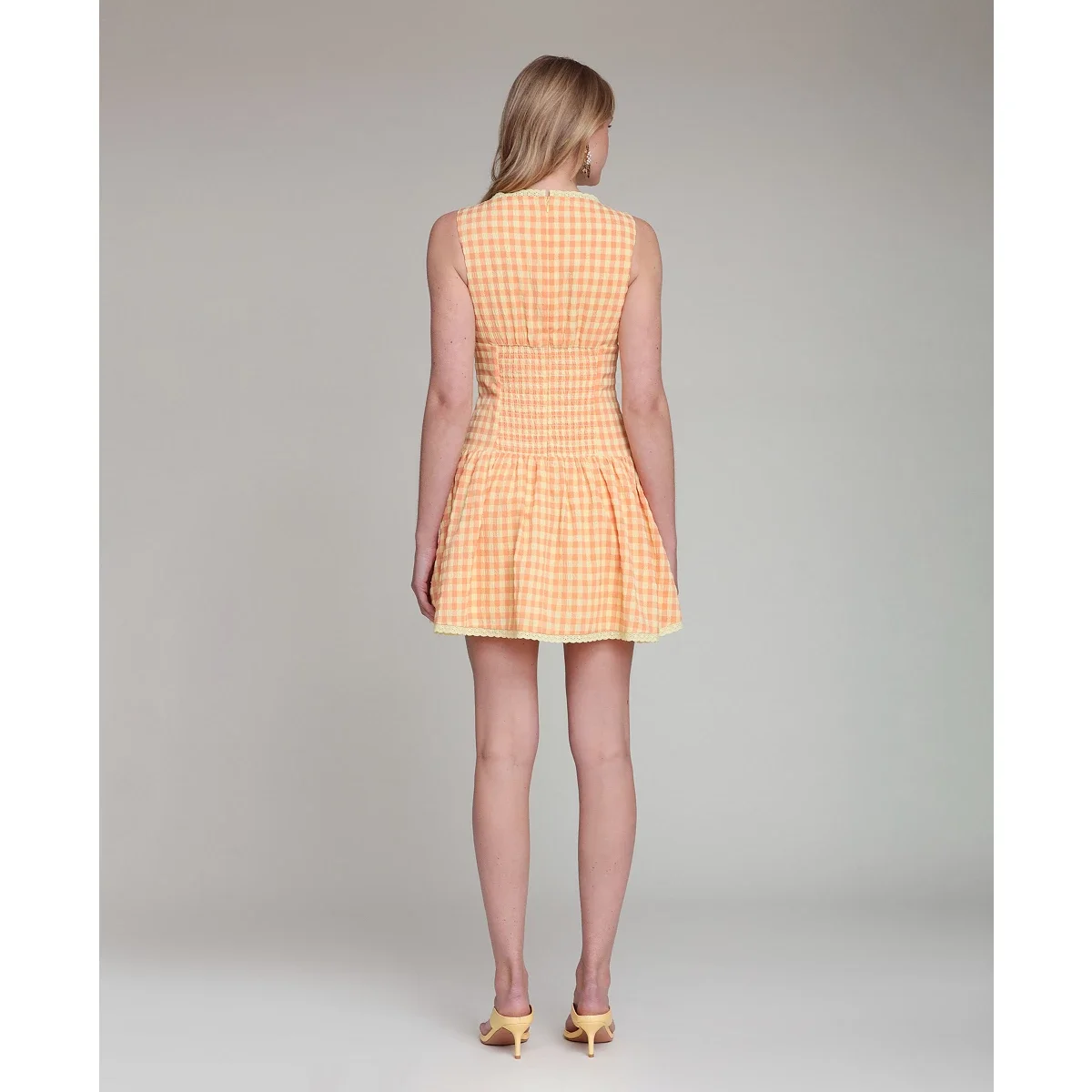 Vestido Mini Sin Mangas con Cuello Barco - imagen 4