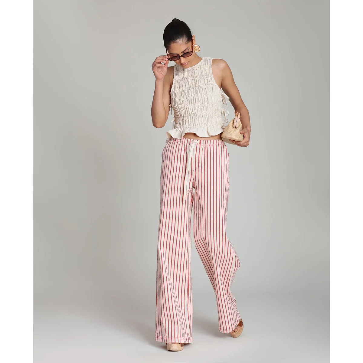 Blusa con Lazada Lateral y Fruncidos - imagen 5