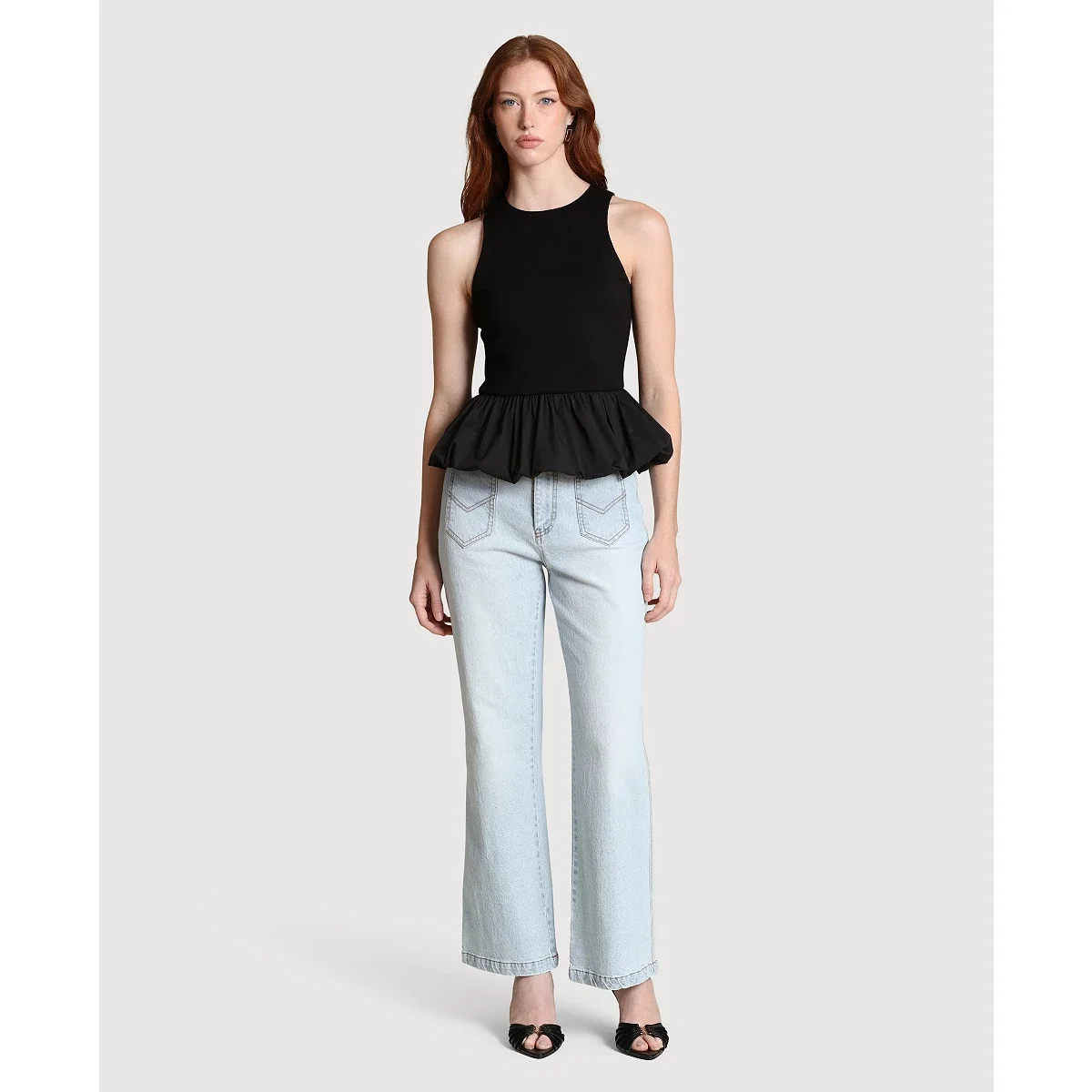 Top de Tirantes con Silueta Peplum - imagen 8