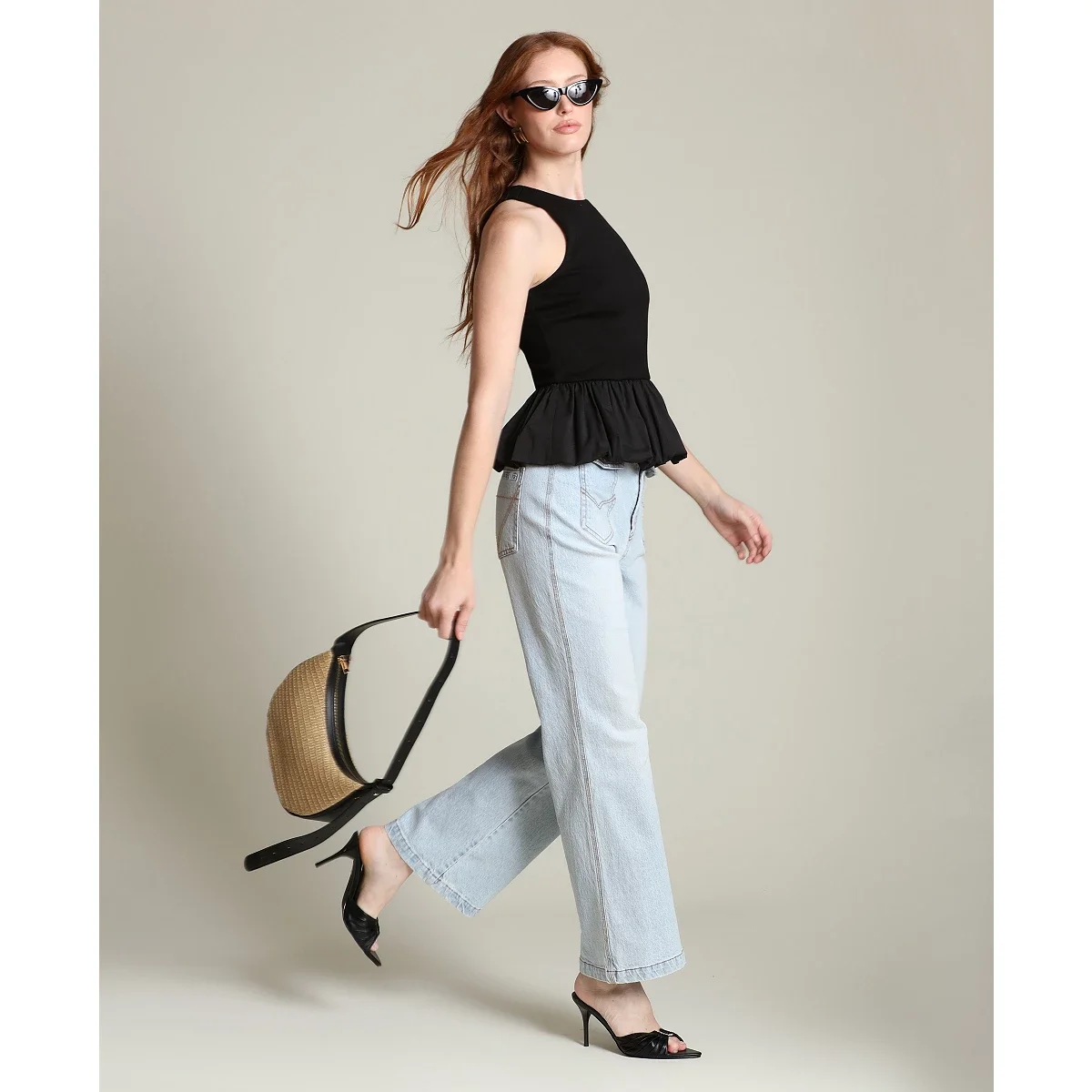 Top de Tirantes con Silueta Peplum - imagen 3