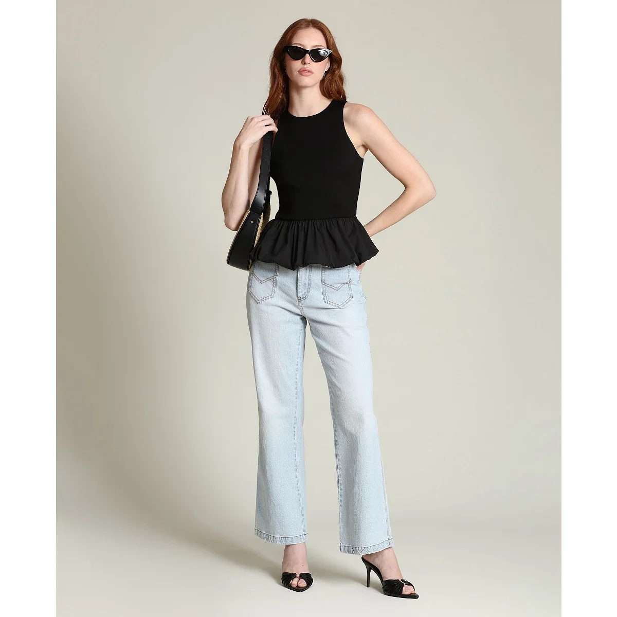 Top de Tirantes con Silueta Peplum - imagen 6