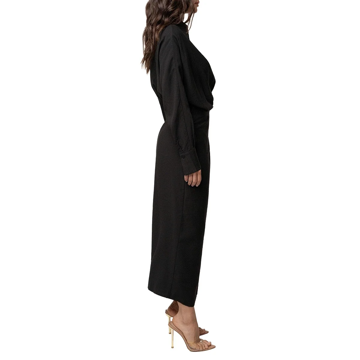 Vestido Midi Skyline con Envoltura - imagen 8