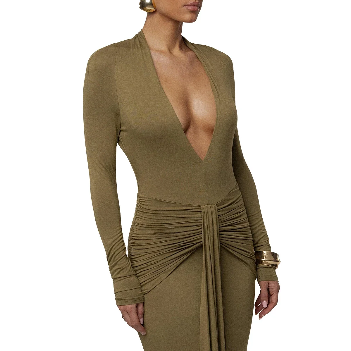 Vestido Maxi All The Stars con Drapeado - imagen 11