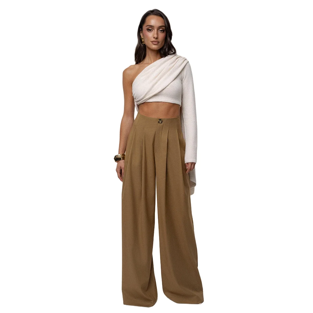 Pantalón Polished Pleat de Tiro Alto - imagen 7