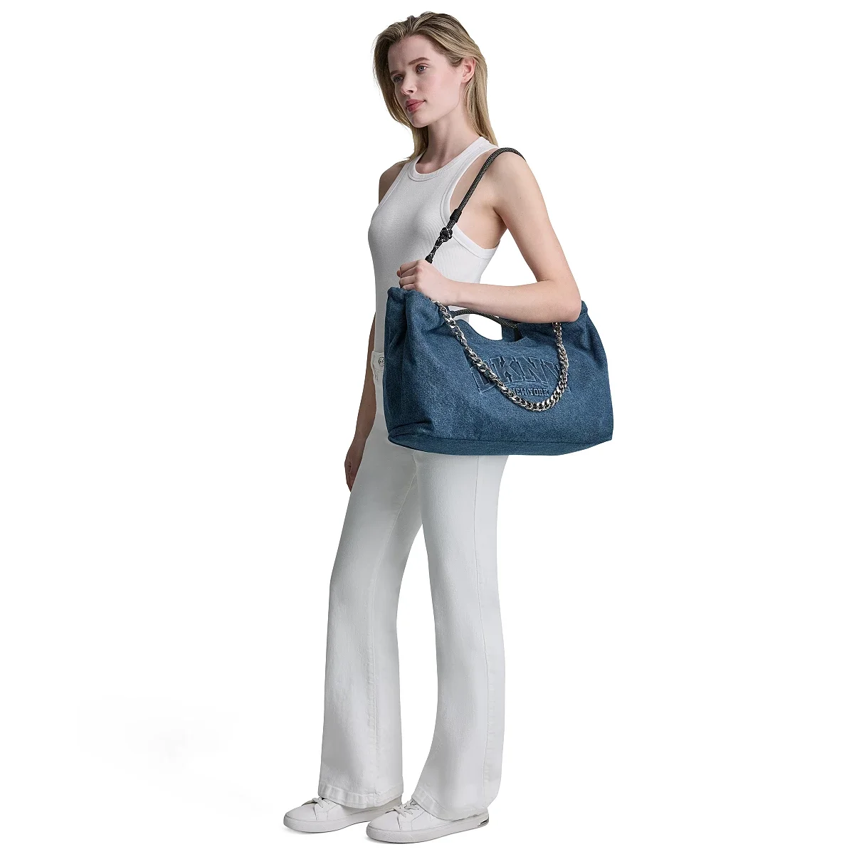 Bolso Tote Mabel Extra-Large en Denim - imagen 5