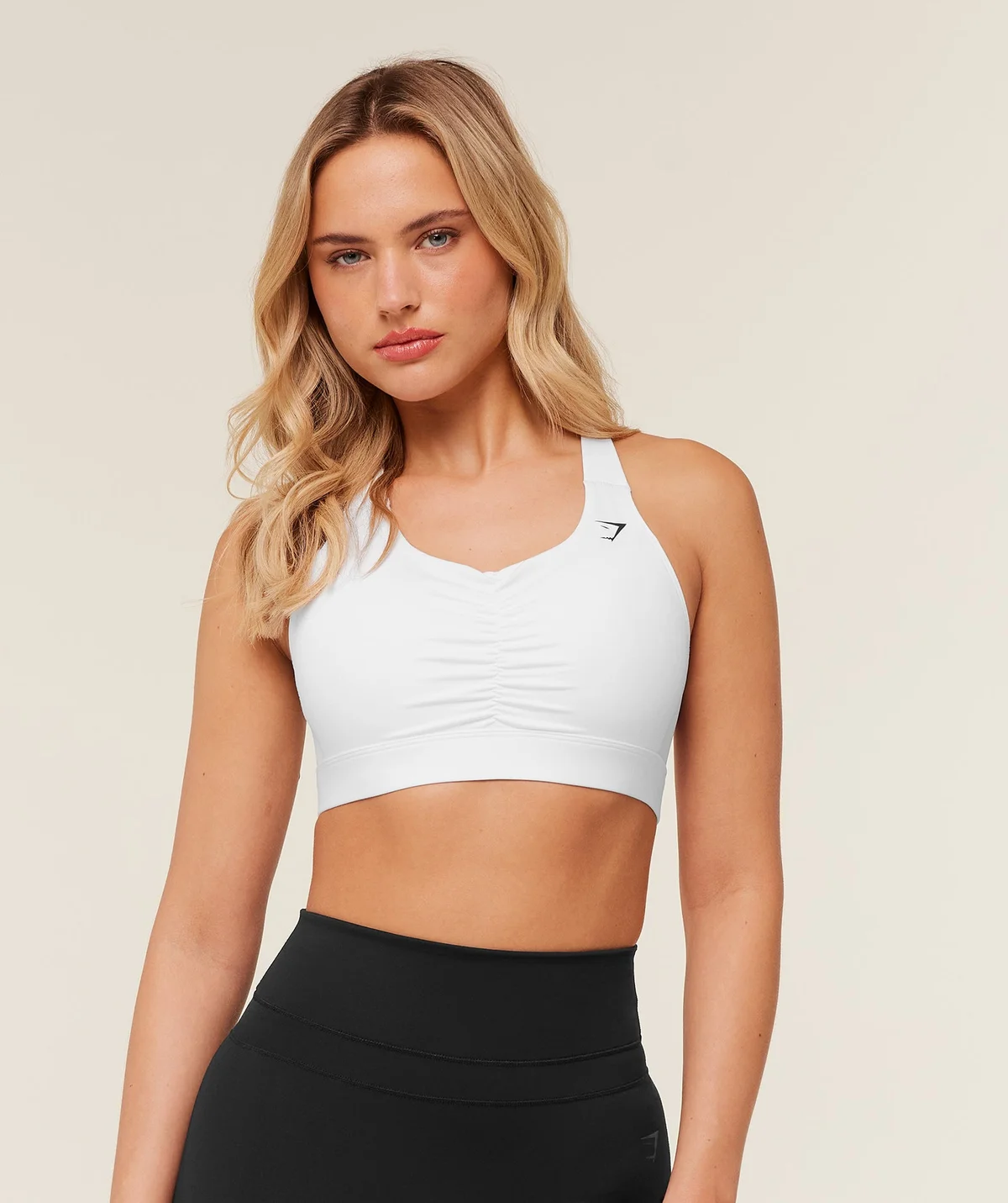 Top Deportivo Ruched de Alto Soporte