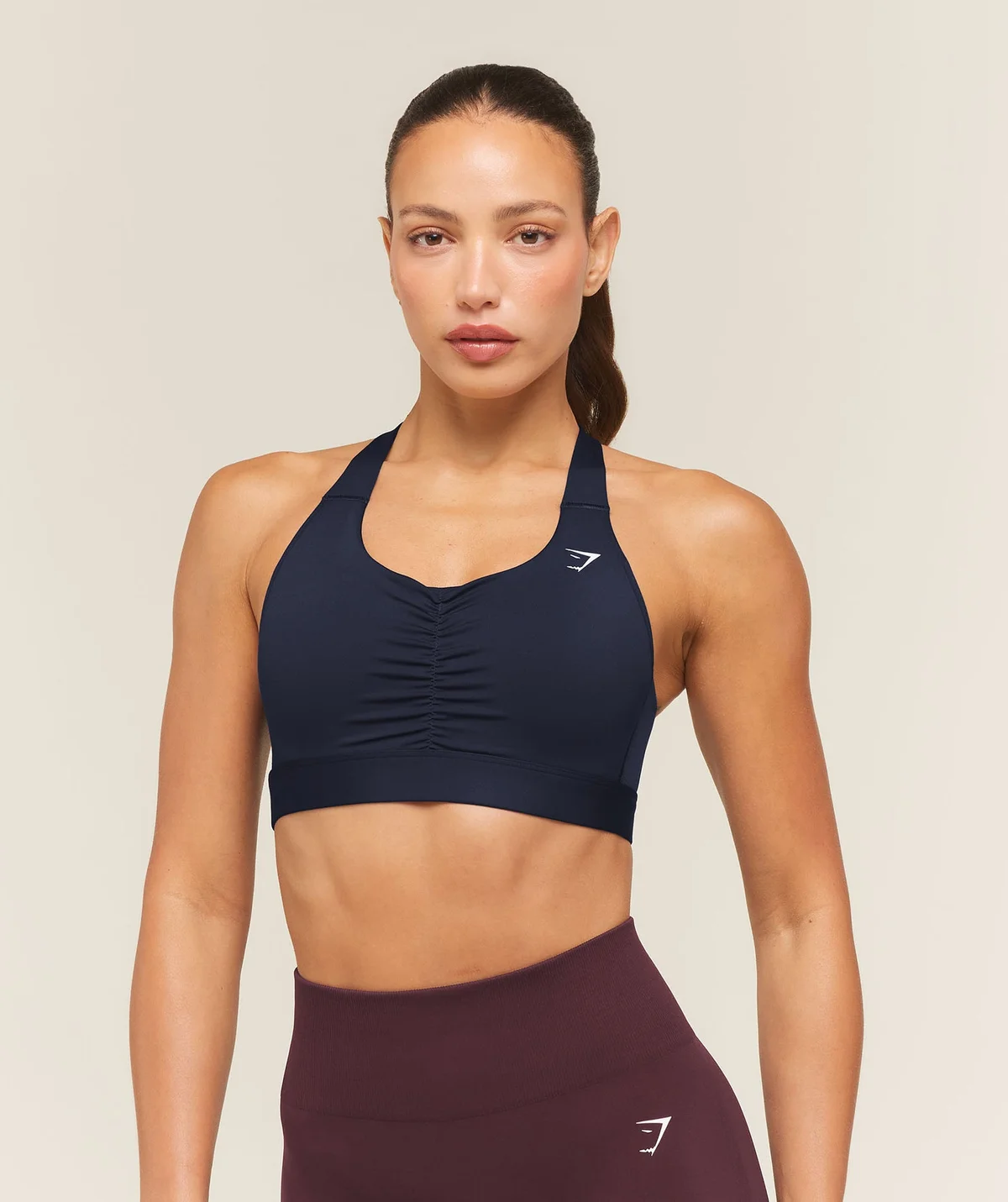 Top Deportivo Ruched de Alto Soporte