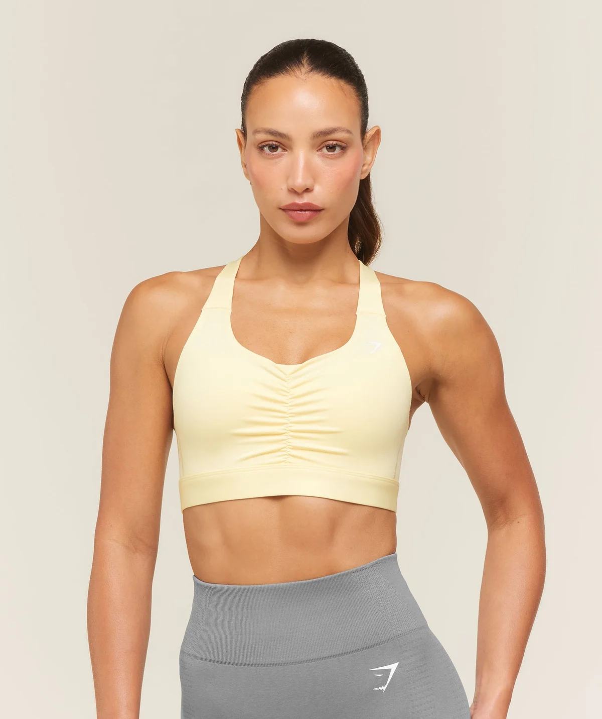 Top Deportivo Ruched de Alto Soporte