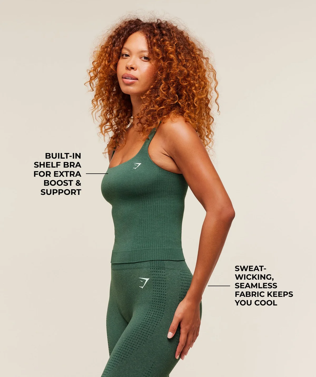 Camiseta sin Mangas Vital Seamless con Soporte