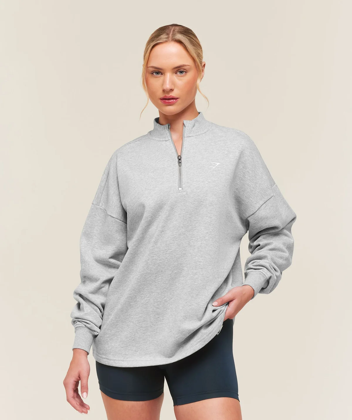 Buzo Training Oversized con Cremallera Cuarto