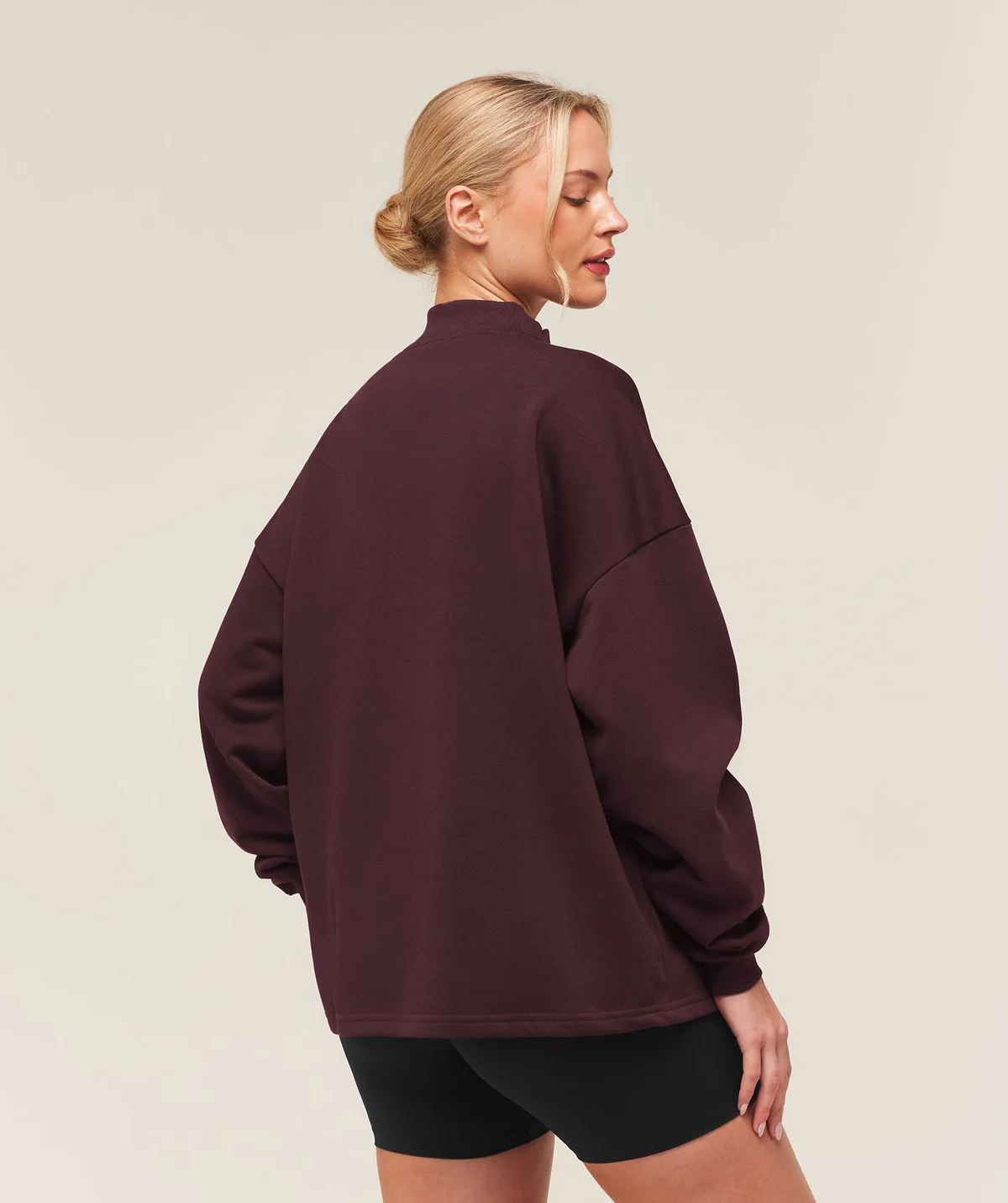 Buzo Training Oversized con Cremallera Cuarto