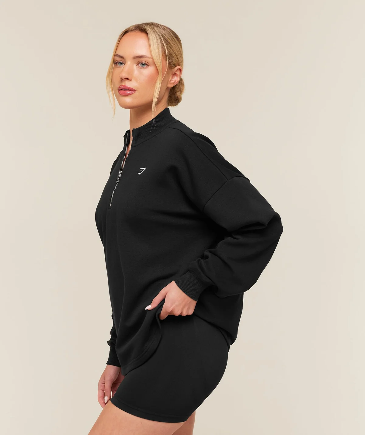 Buzo Training Oversized con Cremallera Cuarto - imagen 3