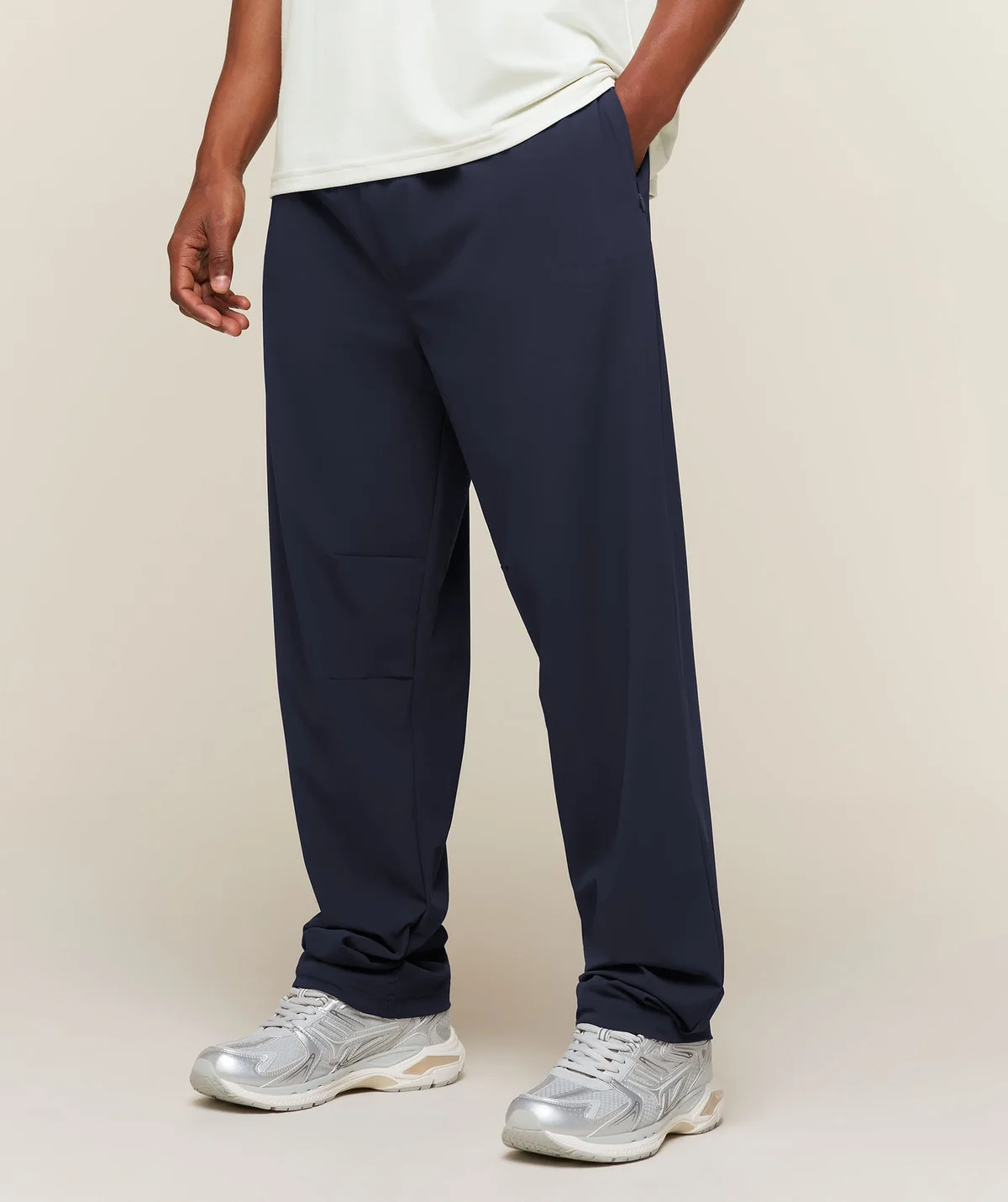Pantalón Campus Crest Oversized en Tejido Plano