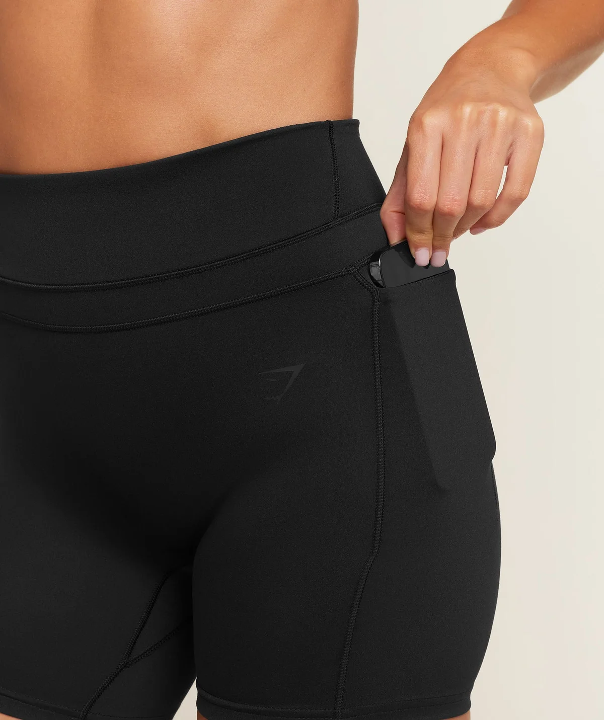 Shorts Whitney de Tiro Alto con Bolsillos