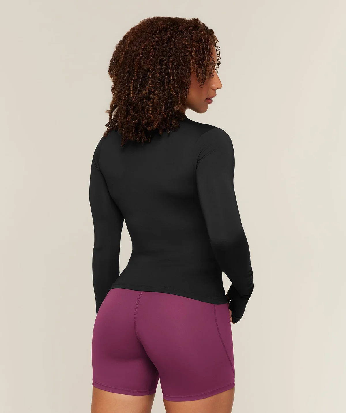 Camiseta de Manga Larga Running High Neck