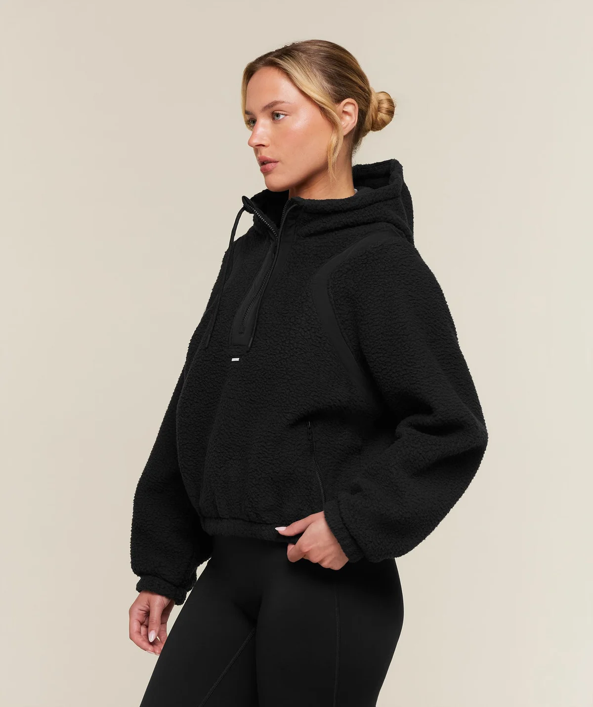 Chaqueta Sherpa con Cierre de 1/4 - imagen 3