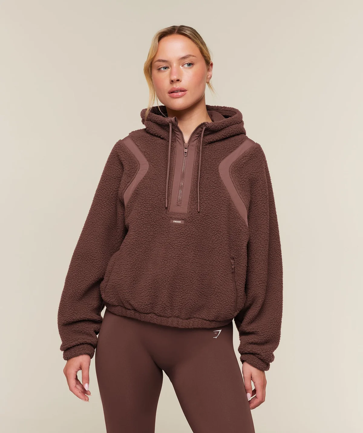 Chaqueta Sherpa con Cierre de 1/4