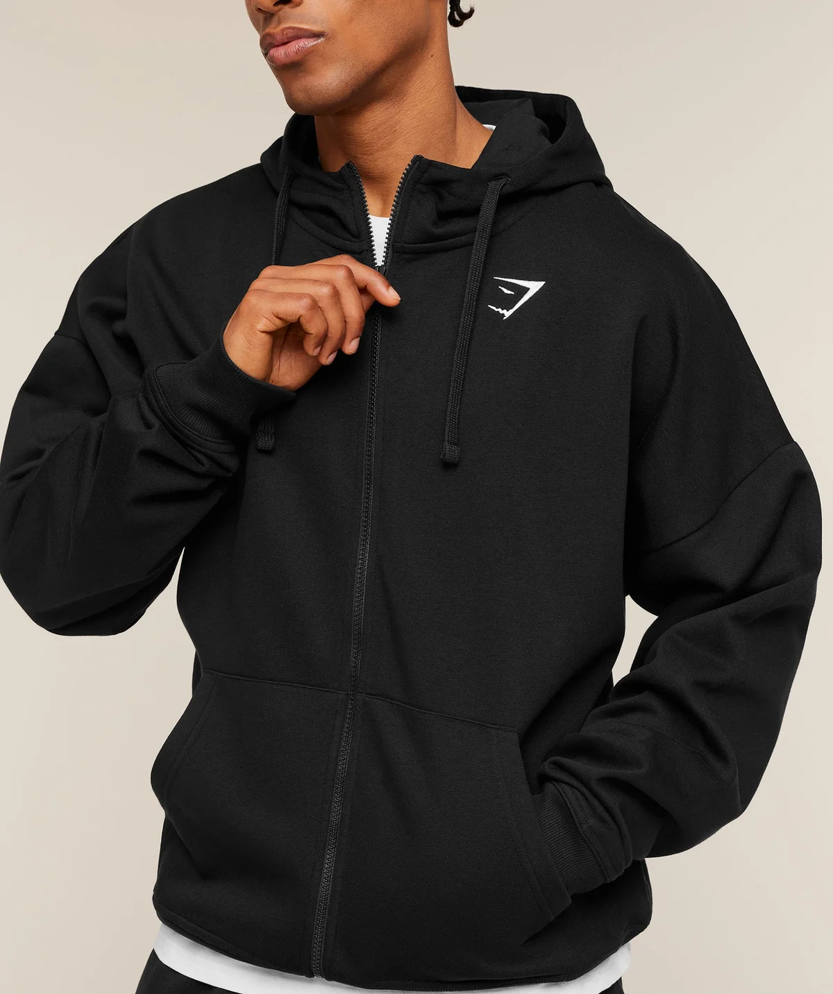 Sudadera con Capucha Oversized Essential con Cremallera - imagen 4