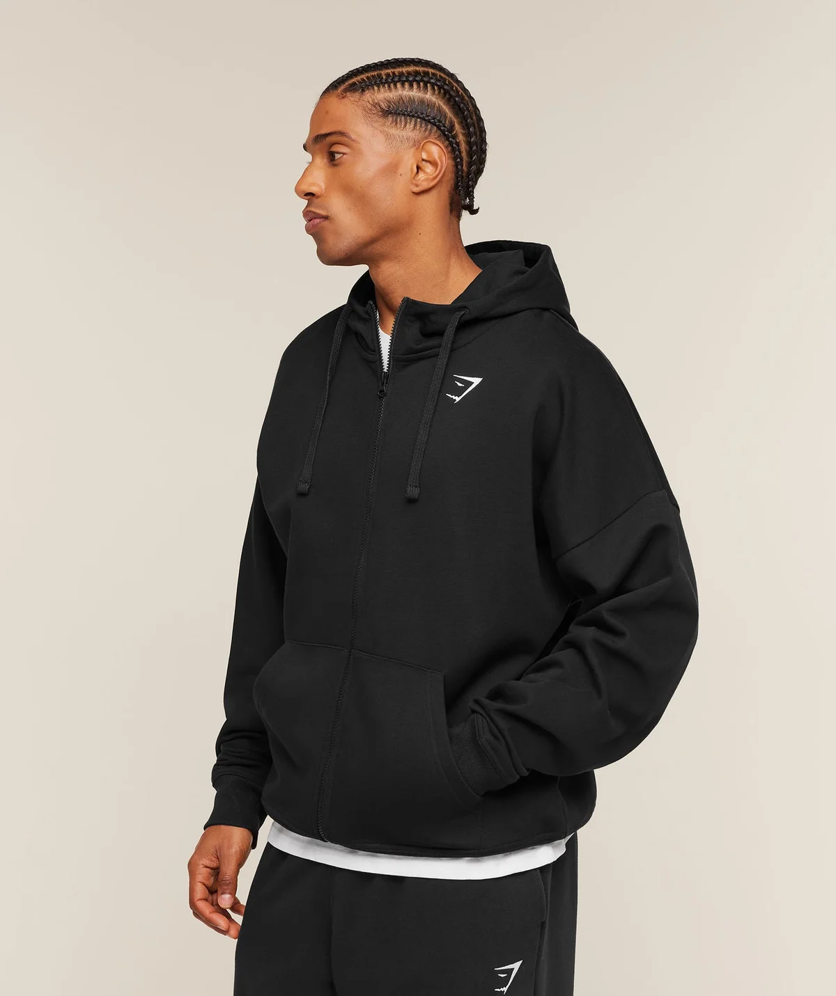 Sudadera con Capucha Oversized Essential con Cremallera - imagen 3