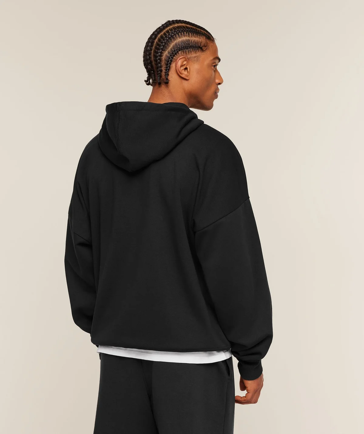 Sudadera con Capucha Oversized Essential con Cremallera