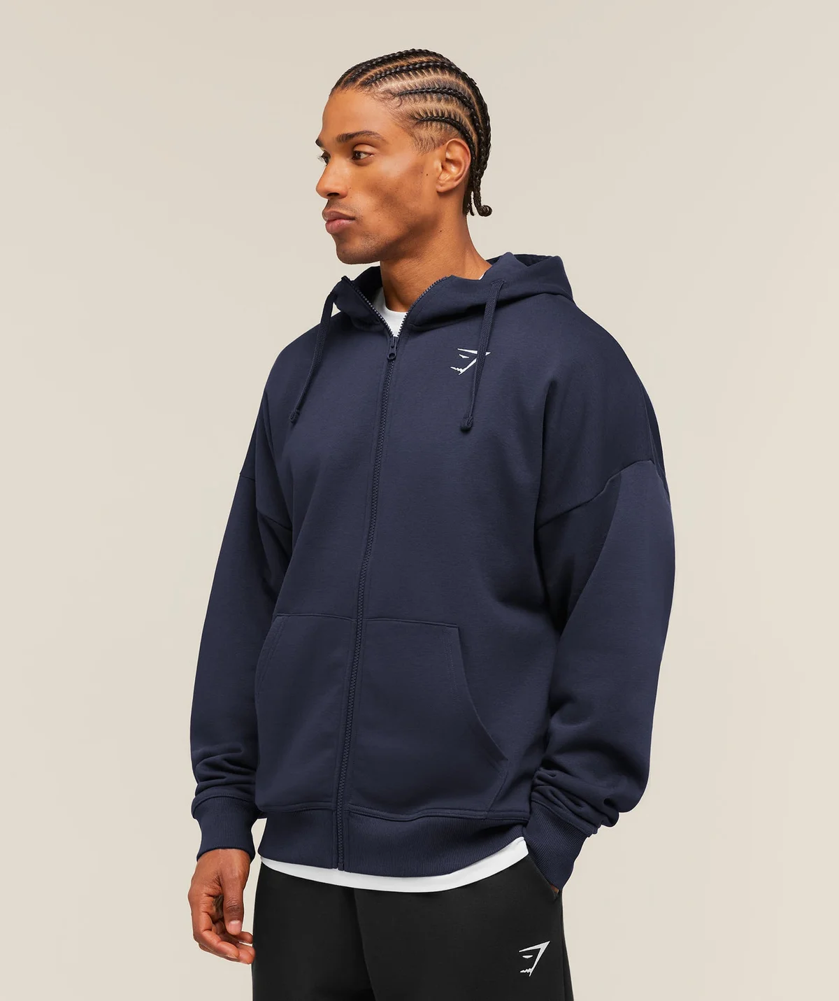 Sudadera con Capucha Oversized Essential con Cremallera - imagen 3