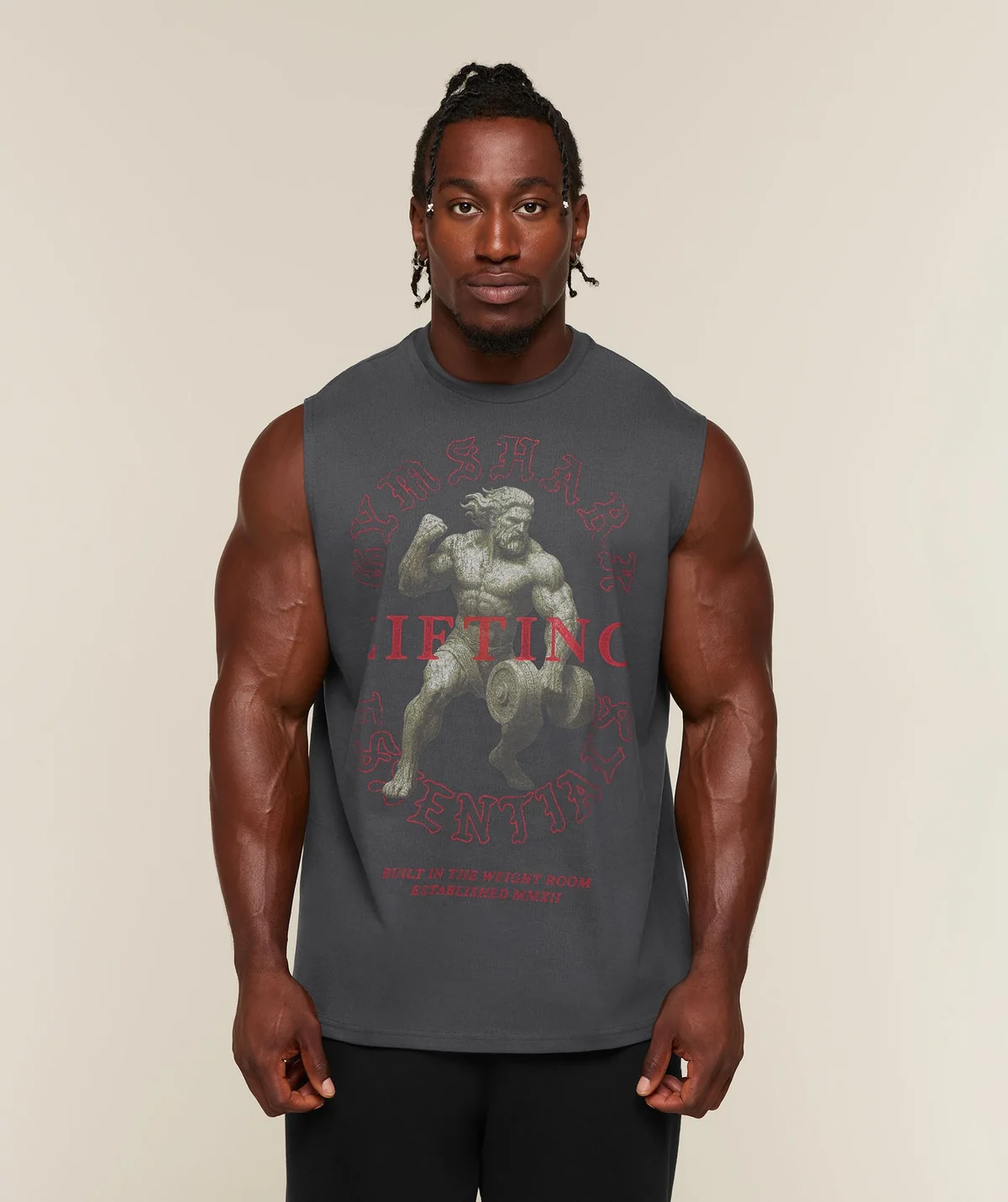 Camiseta sin Mangas Lifting Statue Graphic
