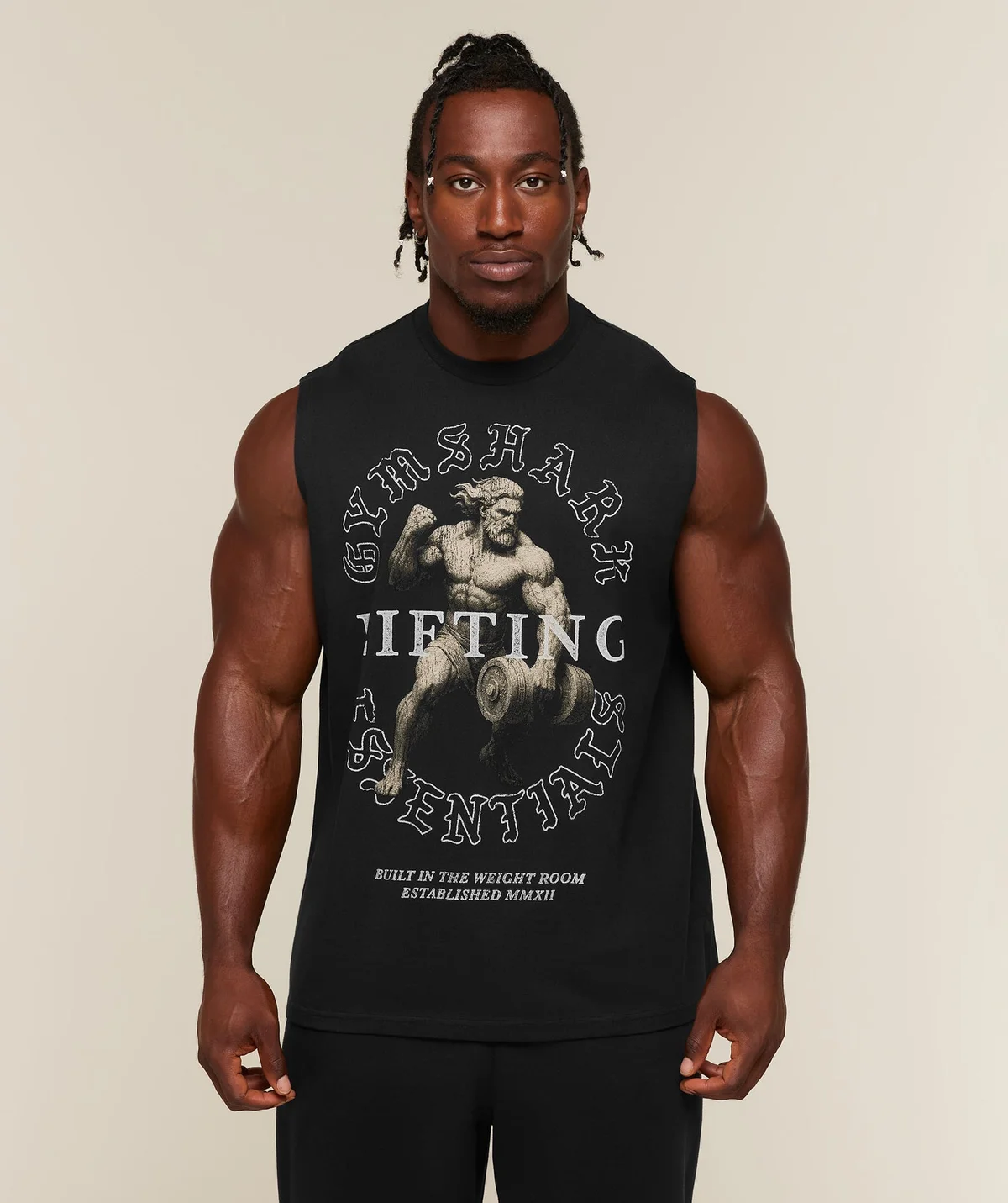Camiseta sin Mangas Lifting Statue Graphic