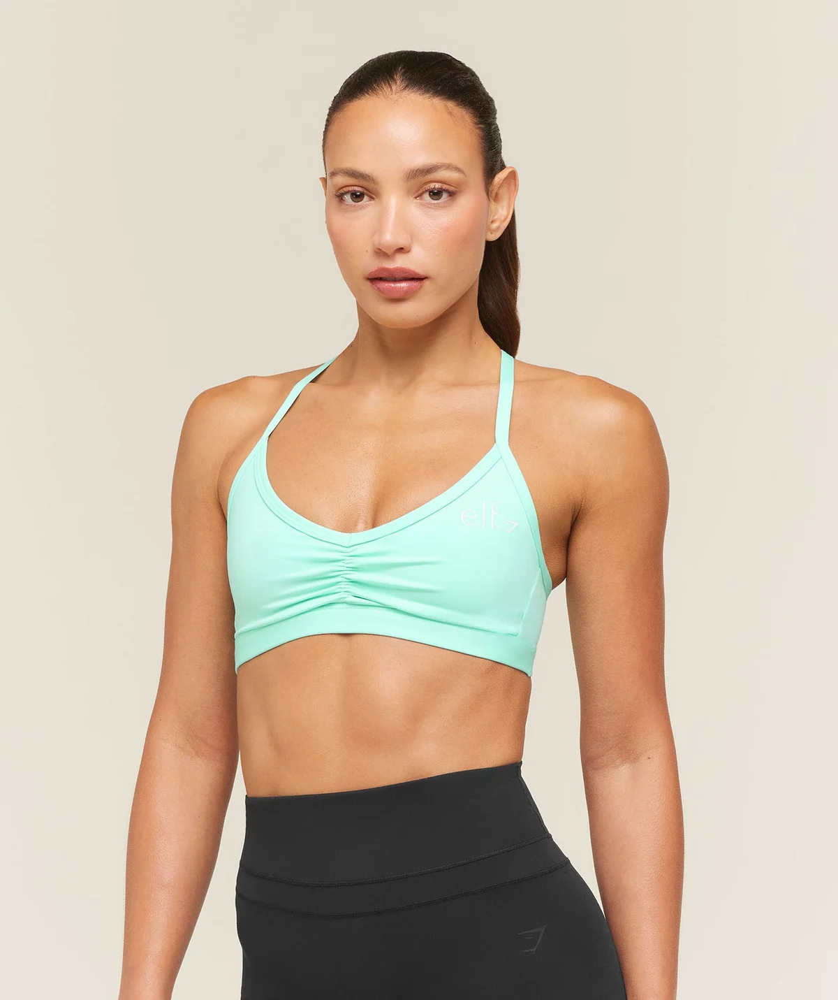 Top Deportivo Light Support Ruche Strappy Back