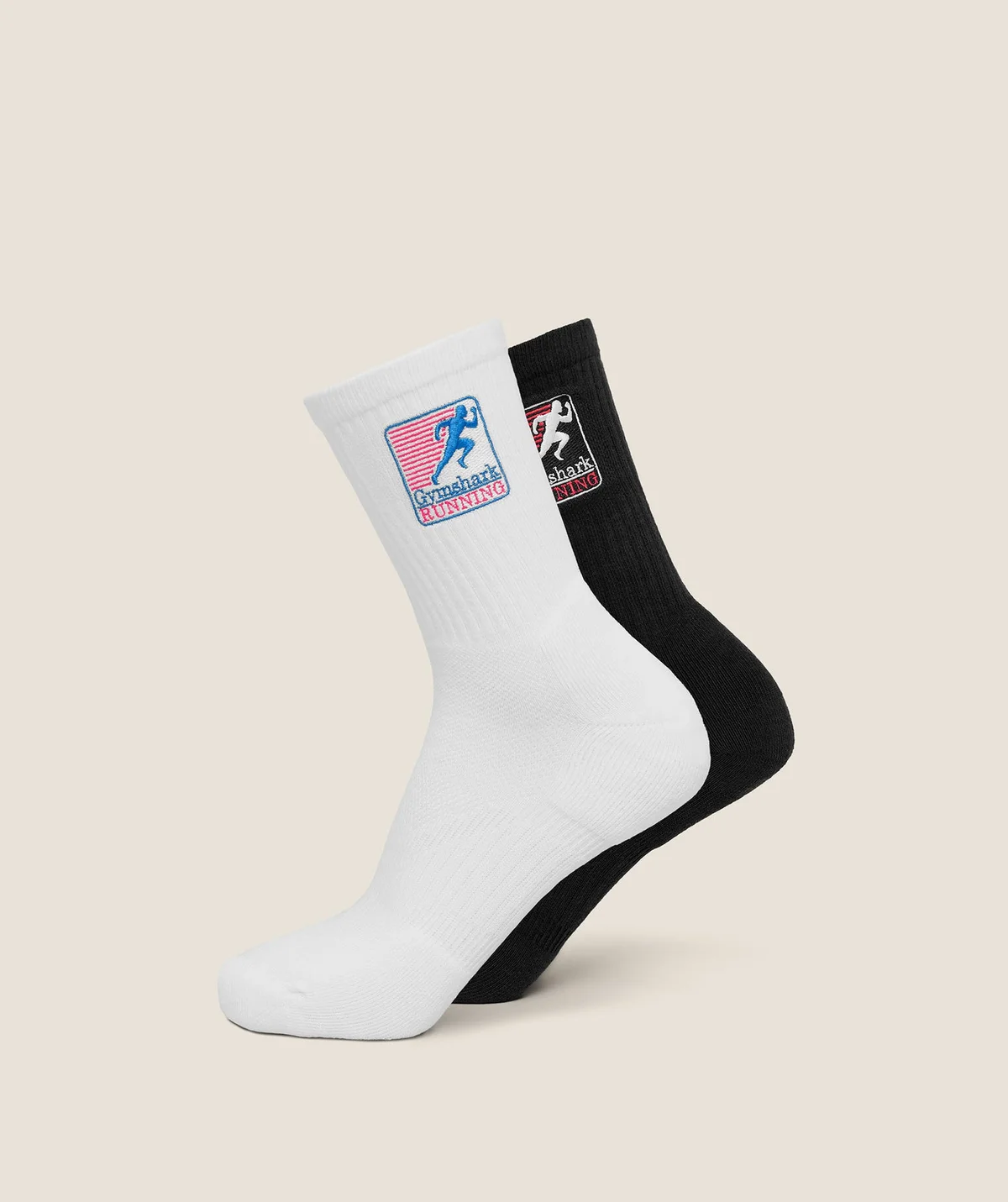 Medias Running Graphic Crew Paquete de 2
