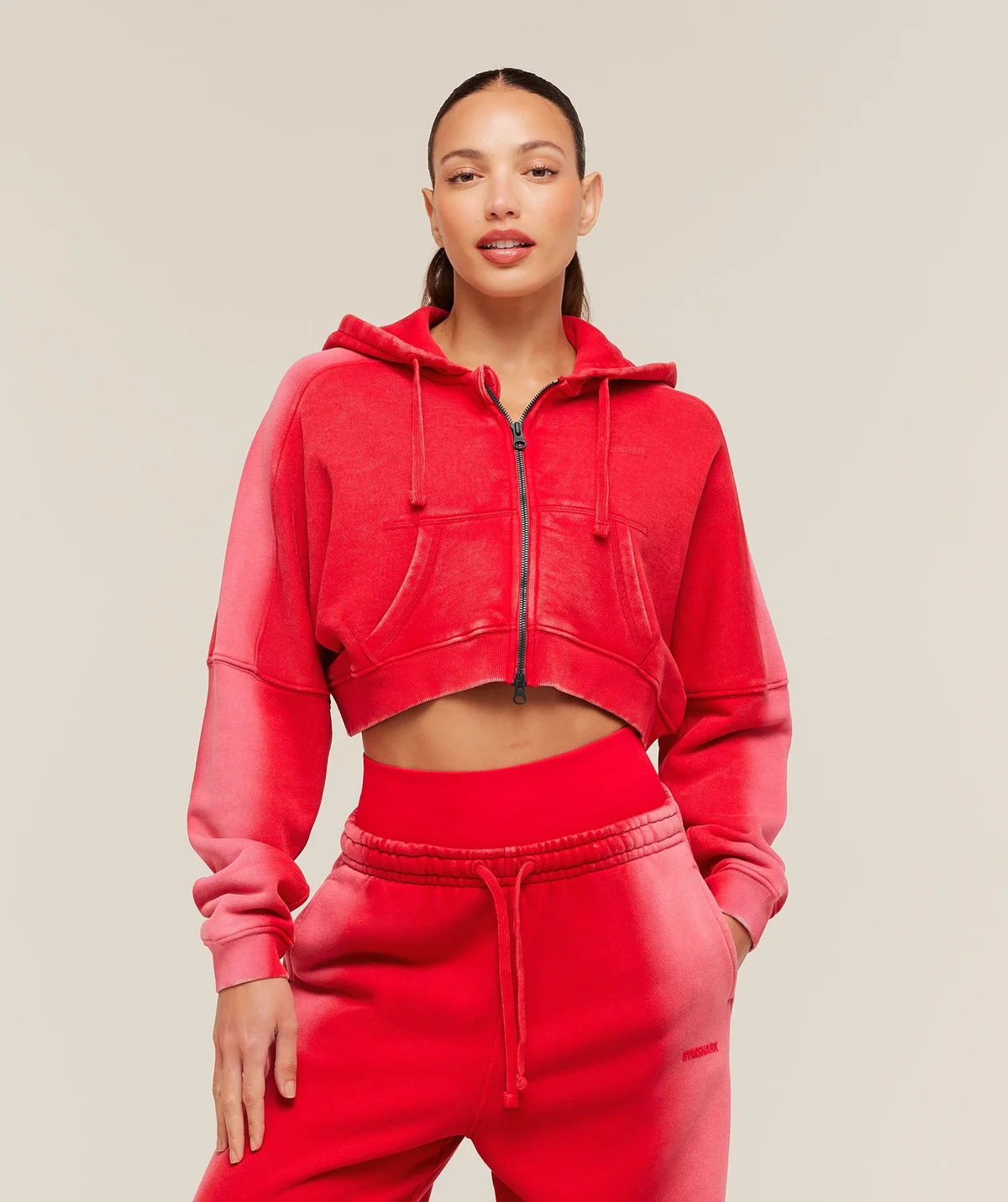 Sudadera con Cremallera Pump Washed