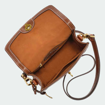 Bolso bandolera Ainsley de piel ecológica con solapa pequeña para mujer - Imagen 3