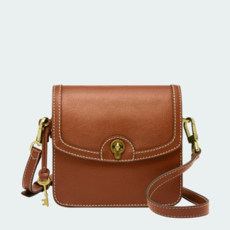 Bolso bandolera Ainsley de piel ecológica con solapa pequeña para mujer