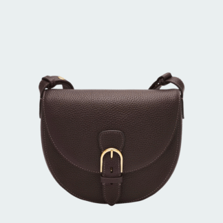 Bolso bandolera de piel Everleigh grande para mujer con solapa